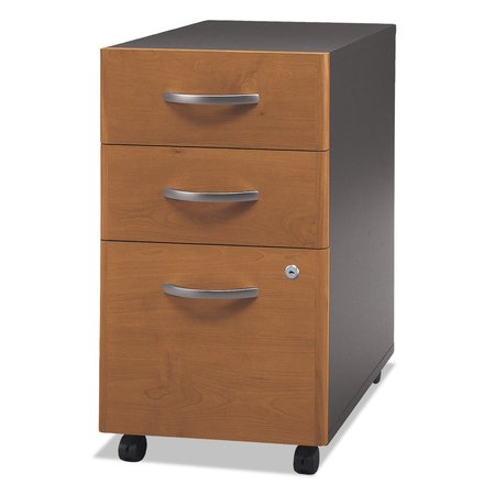 Bush 15-3/4 in W 3 Drawer File Cabinets, Natural Cherry/Graphite Gray WC72453SU